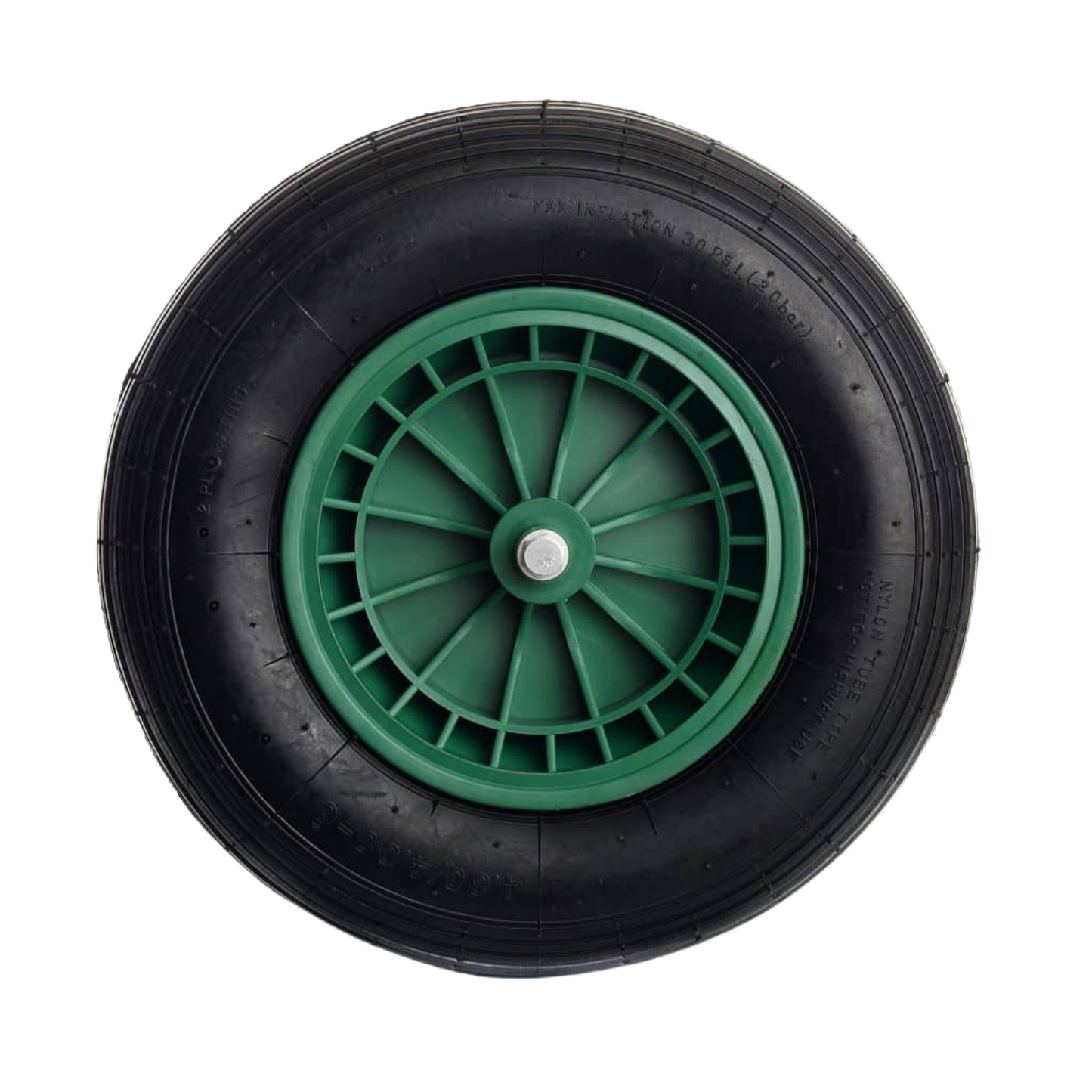 Kruiwagenwiel 4.80/4.00-8 groene velg tuin