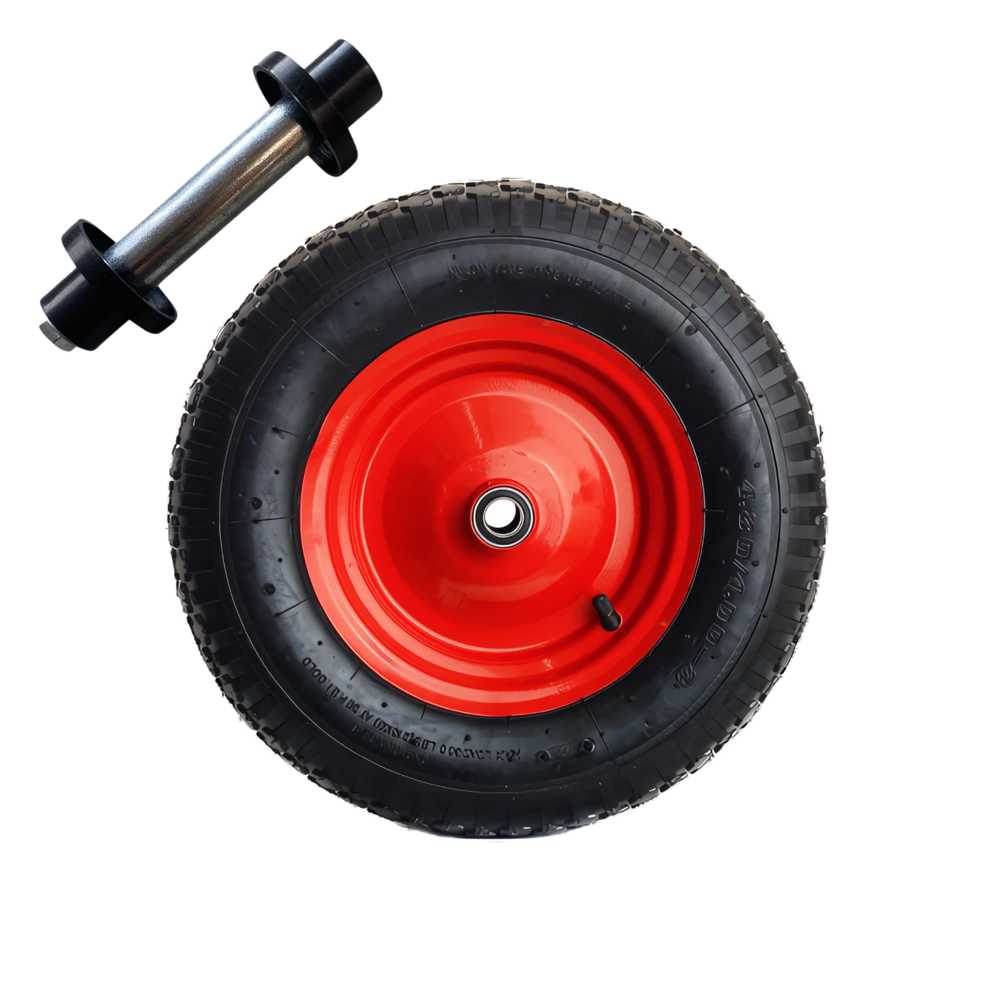 Kruiwagenwiel met metalen velg 4.80/4.00-8