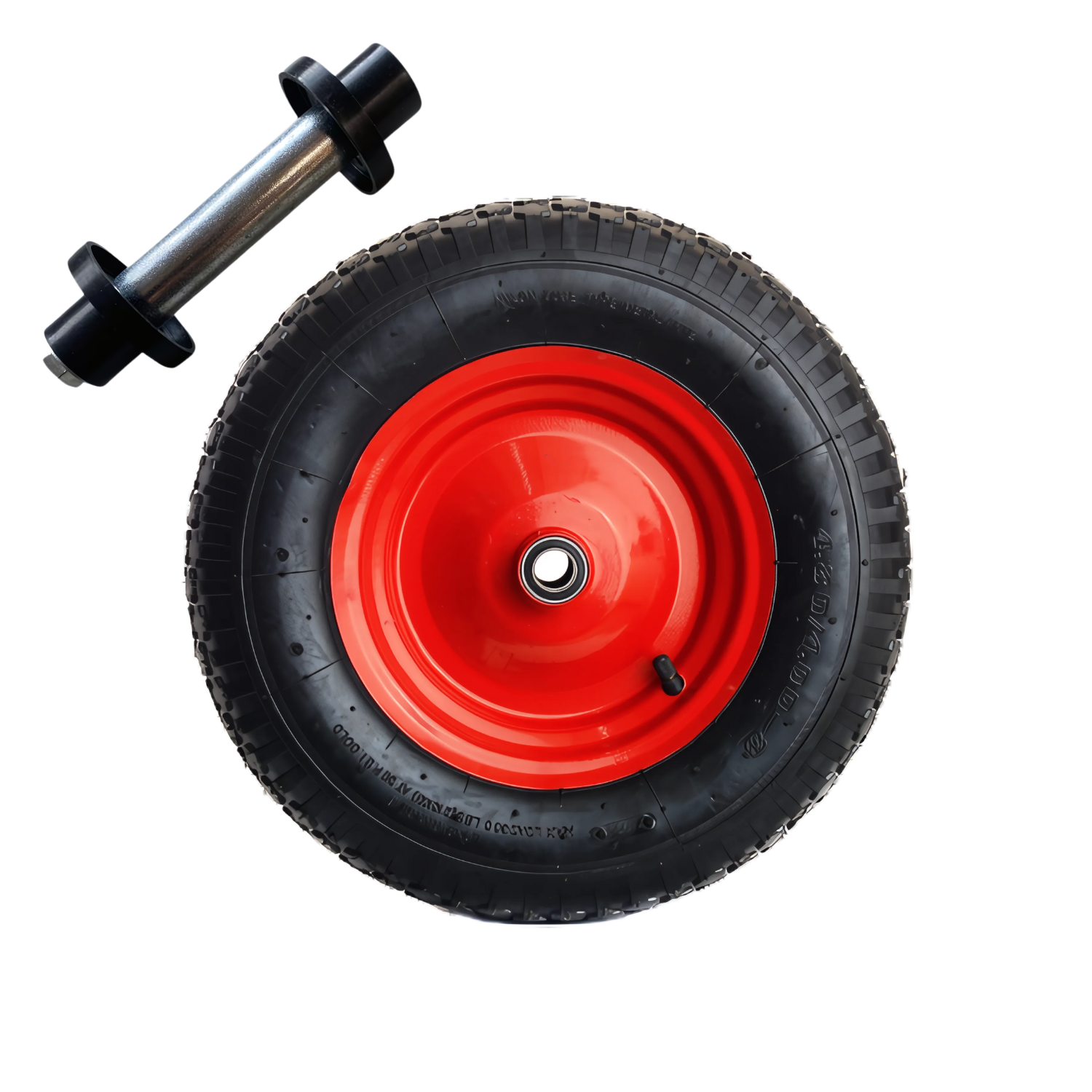 Kruiwagenwiel met metalen velg 4.80/4.00-8