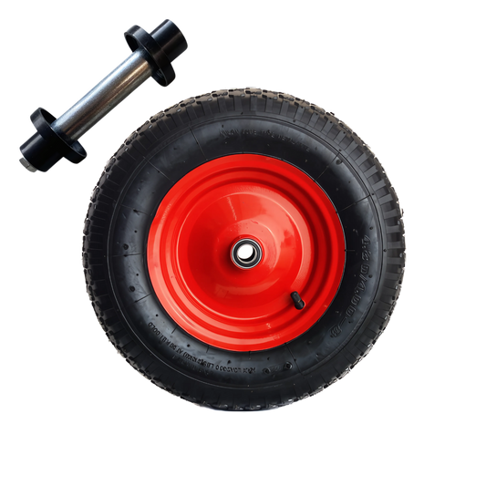 Kruiwagenwiel met metalen velg 4.80/4.00-8