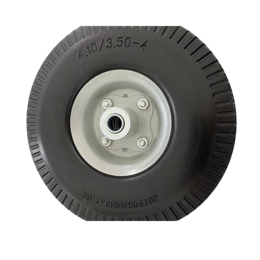 Steekwagen wiel praxis massief anti lek 16 mm as 4.10/3.50-4